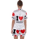 I love walter Satin Short Sleeve Pajamas Set View2