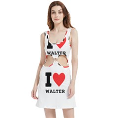 I Love Walter Velour Cutout Dress by ilovewhateva