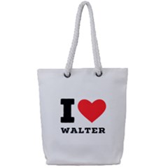 I Love Walter Full Print Rope Handle Tote (small) by ilovewhateva