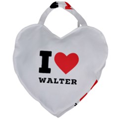 I Love Walter Giant Heart Shaped Tote by ilovewhateva