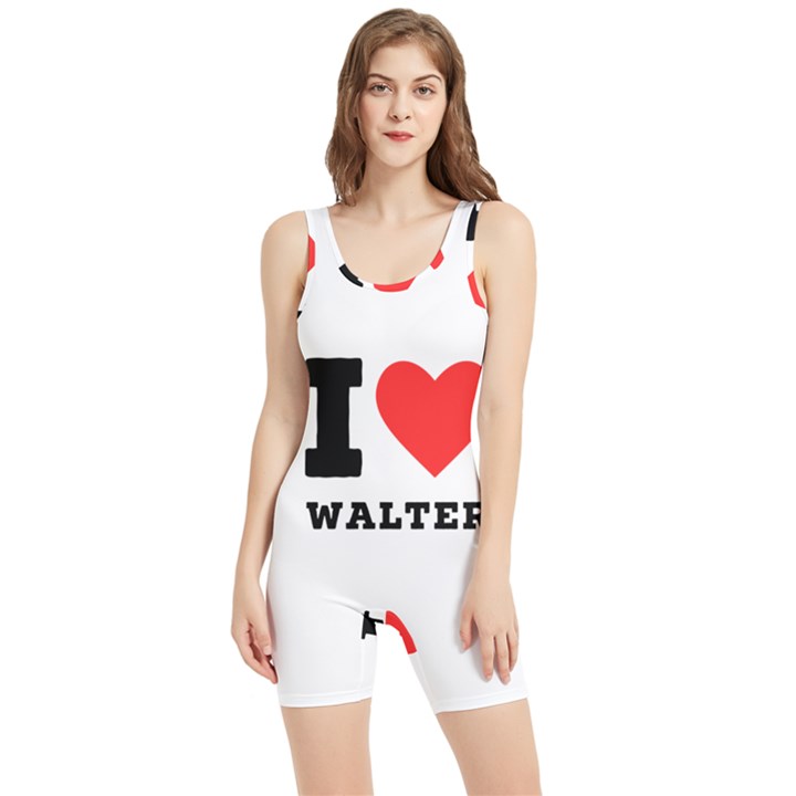 I love walter Women s Wrestling Singlet