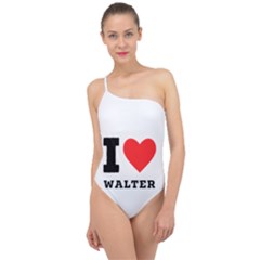 I Love Walter Classic One Shoulder Swimsuit by ilovewhateva