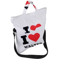 I Love Walter Fold Over Handle Tote Bag by ilovewhateva