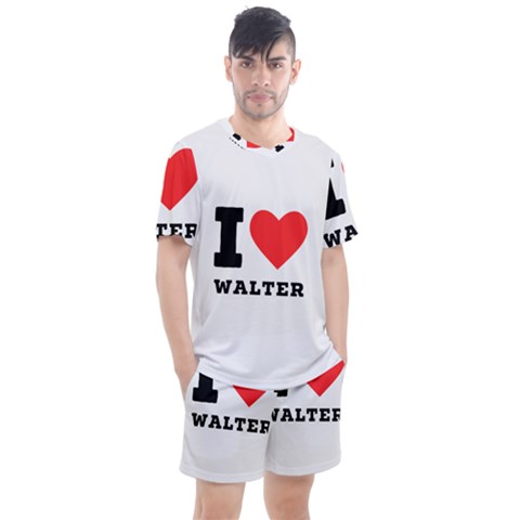 I Love Walter Men s Mesh Tee And Shorts Set by ilovewhateva