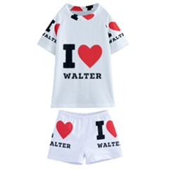 I Love Walter Kids  Swim Tee And Shorts Set by ilovewhateva