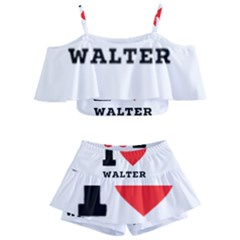 I Love Walter Kids  Off Shoulder Skirt Bikini by ilovewhateva