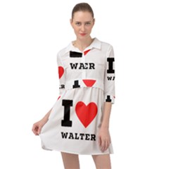 I Love Walter Mini Skater Shirt Dress by ilovewhateva