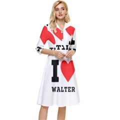 I Love Walter Classy Knee Length Dress by ilovewhateva