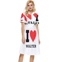 I Love Walter Button Top Knee Length Dress by ilovewhateva