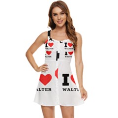 I Love Walter Ruffle Edge Bra Cup Chiffon Mini Dress by ilovewhateva