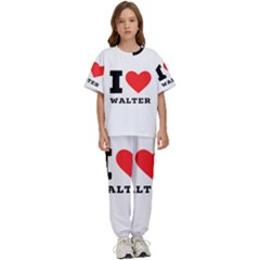 I Love Walter Kids  Tee And Pants Sports Set by ilovewhateva