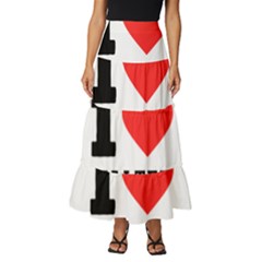 I Love Walter Tiered Ruffle Maxi Skirt by ilovewhateva