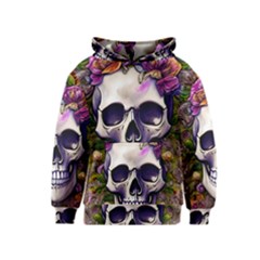 Cute Skulls And Bones Kids  Pullover Hoodie