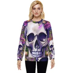 Cute Skulls And Bones Hidden Pocket Sweatshirt