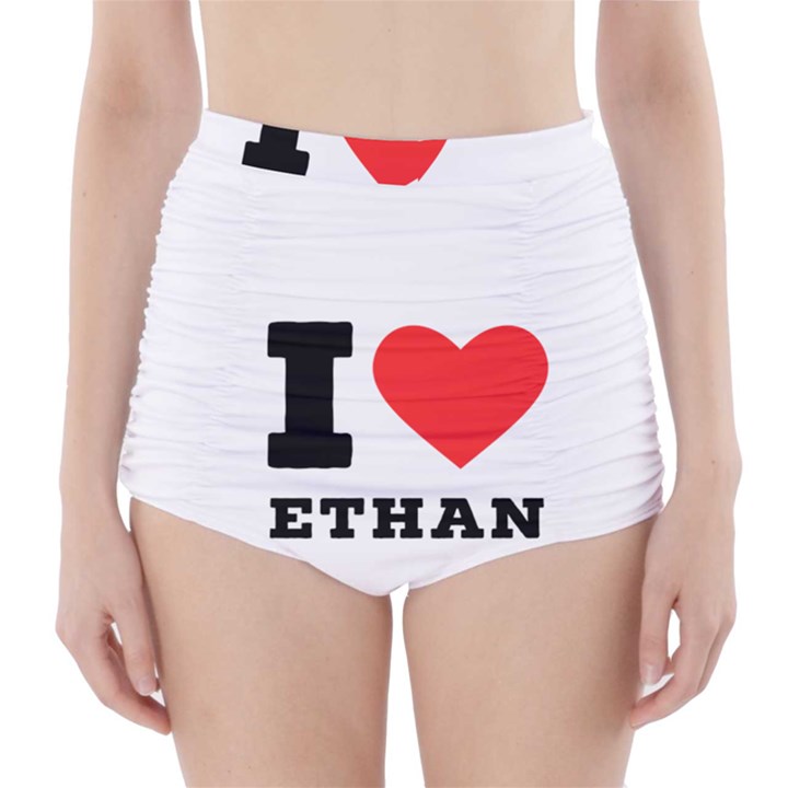 I love ethan High-Waisted Bikini Bottoms