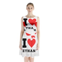 I Love Ethan Sleeveless Waist Tie Chiffon Dress by ilovewhateva