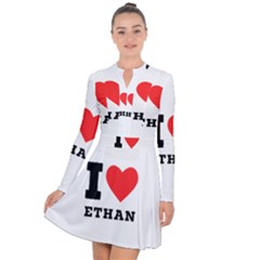 I Love Ethan Long Sleeve Panel Dress by ilovewhateva