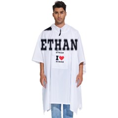 I Love Ethan Men s Hooded Rain Ponchos