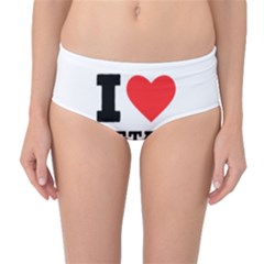 I Love Peter Mid-waist Bikini Bottoms by ilovewhateva