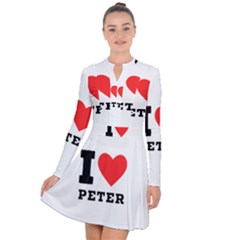 I Love Peter Long Sleeve Panel Dress by ilovewhateva