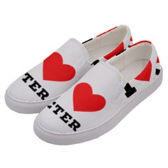 I Love Peter Men s Canvas Slip Ons by ilovewhateva