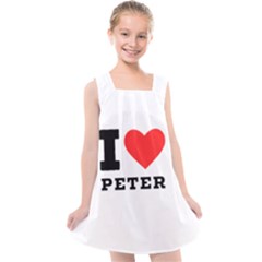 I Love Peter Kids  Cross Back Dress by ilovewhateva