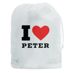 I Love Peter Drawstring Pouch (3xl) by ilovewhateva