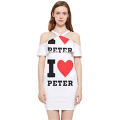 I Love Peter Shoulder Frill Bodycon Summer Dress by ilovewhateva