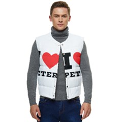 I Love Peter Men s Short Button Up Puffer Vest	 by ilovewhateva