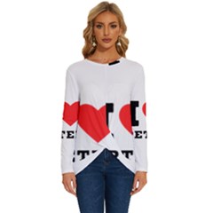 I Love Peter Long Sleeve Crew Neck Pullover Top by ilovewhateva