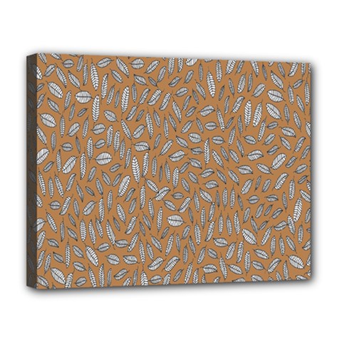 Leaves-013 Canvas 14  X 11  (stretched) by nateshop