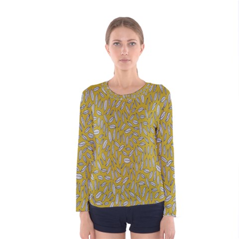 Leaves-014 Women s Long Sleeve Tee by nateshop