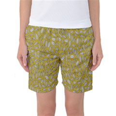 Leaves-014 Women s Basketball Shorts by nateshop