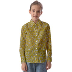 Leaves-014 Kids  Long Sleeve Shirt by nateshop