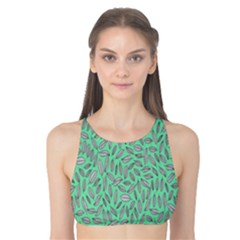 Leaves-015 Tank Bikini Top by nateshop