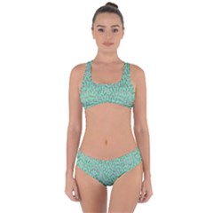 Leaves-015 Criss Cross Bikini Set by nateshop