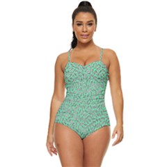 Leaves-015 Retro Full Coverage Swimsuit by nateshop