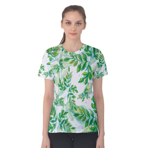 Leaves-37 Women s Cotton Tee by nateshop