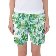 Leaves-37 Women s Basketball Shorts by nateshop