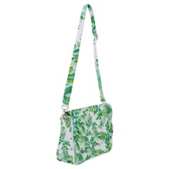 Leaves-37 Shoulder Bag With Back Zipper by nateshop