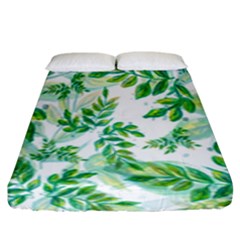 Leaves-37 Fitted Sheet (king Size) by nateshop