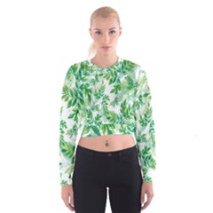 Leaves-37 Cropped Sweatshirt by nateshop