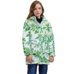 Leaves-37 Kid s Hooded Longline Puffer Jacket