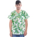 Leaves-37 Men s V-Neck Scrub Top View1