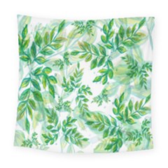 Leaves-37 Square Tapestry (large)