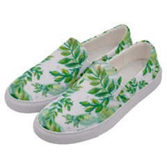 Leaves-37 Men s Canvas Slip Ons by nateshop