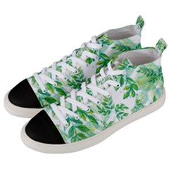 Leaves-37 Men s Mid-top Canvas Sneakers by nateshop