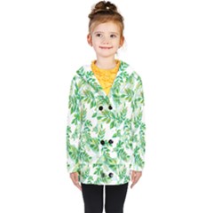 Leaves-37 Kids  Double Breasted Button Coat by nateshop