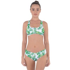 Leaves-37 Criss Cross Bikini Set by nateshop