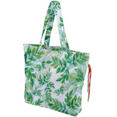 Leaves-37 Drawstring Tote Bag by nateshop